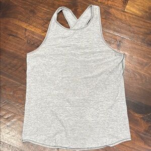 Lululemon Light Gray Sleeveless Tank Top with Racerback Design